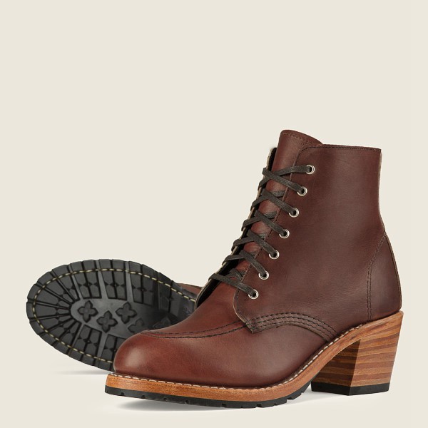 Bottes Red Wing Heritage - Clara - Heeled Harness Cuir - Marron - Femme 372BXHEQG